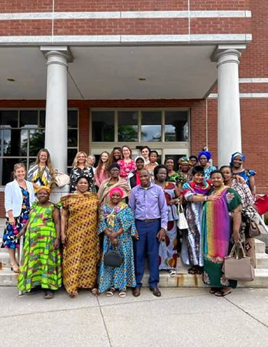 New Americans learn more about how the court system works and potential job and educational opportunities through a workshop with Overcomers Refugee Services.