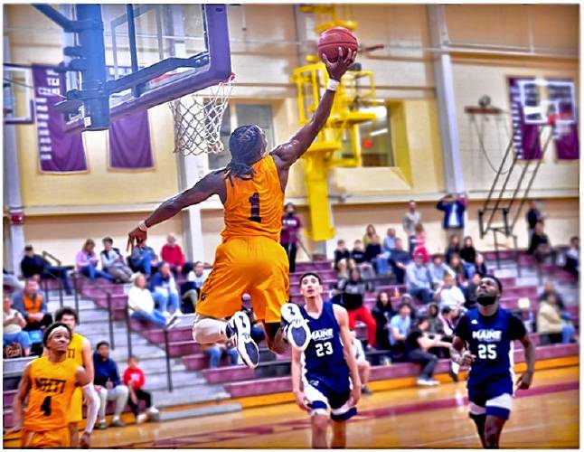 Terrian Wester is averaging a double-double for NHTI this season.