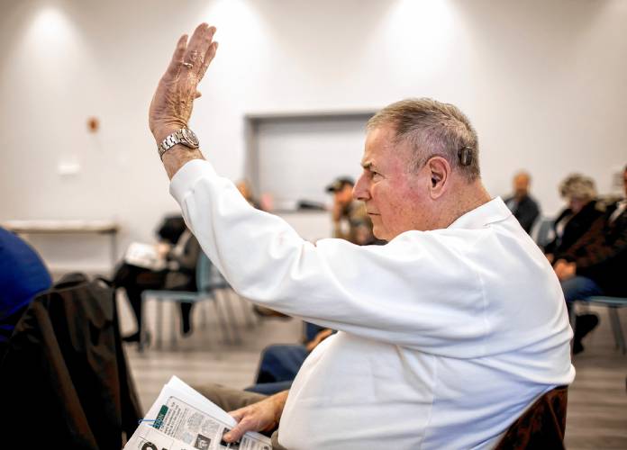 Concord Terrace owner Dana Rood bought Carol Stiasny’s home at auction on Friday after Stiasny could not come up with the unpaid taxes on the property.