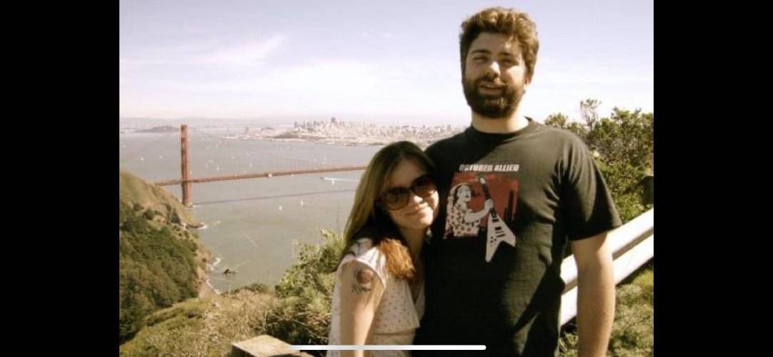 Jodi Newell and her “big handsome man,” Kori, her late husband who died of an overdose in 2008.