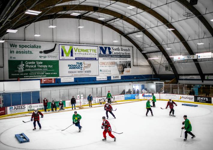 Players at the Black Ice Tournament battle of Friday morning, March 17. 2023.