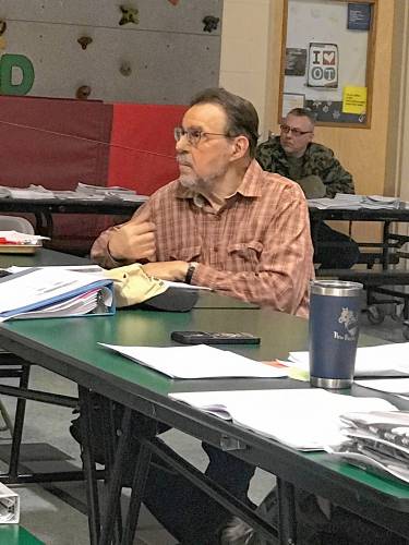 Mike Frascinella, chairman of Allenstown's economic development committee, discussed eliminating curbside recycling in town.