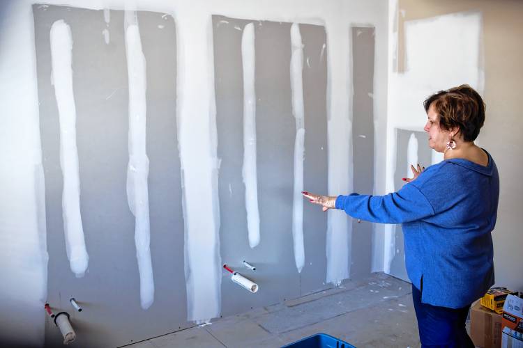 Friendly Kitchen Executive Director Valerie Guy shows the expanded storage area that will become a prep kitchen as part of the 1000 square foot expansion project.