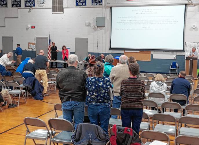 Residents gave outgoing school board member Jeff Trexler a standing ovation for serving 17 years on the board.