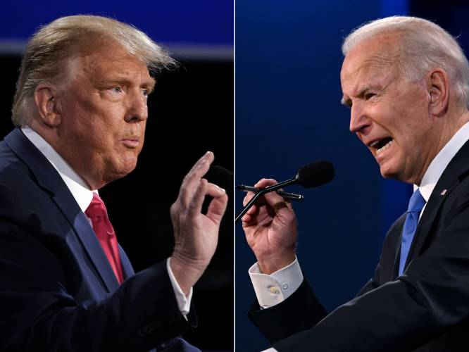 President Joe Biden (right) and former President Donald Trump.