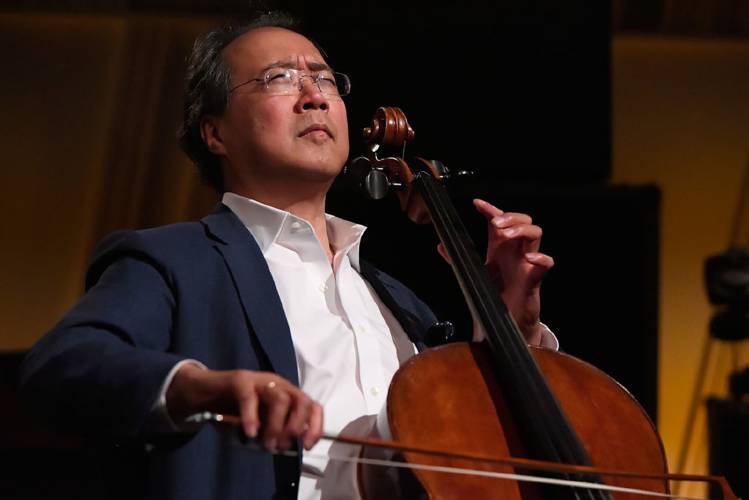 Yo-Yo Ma performs in 2018 in Washington, DC.